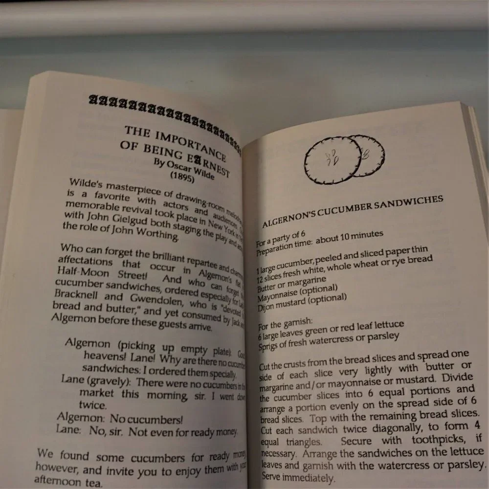Theatre Lovers Cookbook Recipes From 60 Favorite Plays 1992 Paperback Meserve